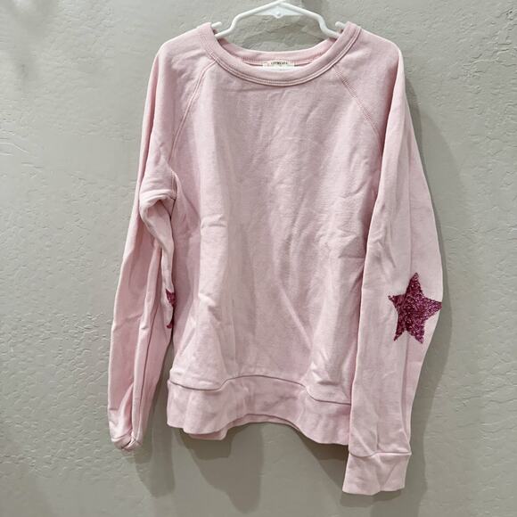 Crewcuts Light Pink Star Sequins Sweatshirt - Picture 1 of 7